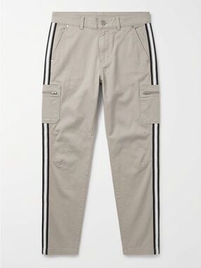 Athleta Summit Cargo Pant Khaki Side Stripe Zip Pocket Size 6